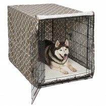 Midwest QuietTime Defender Covella Dog Crate Cover Brown