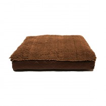 DGS Pet Products Dirty Dog Rectangle Bed Extra Large Brown 36" x 48" x 4"
