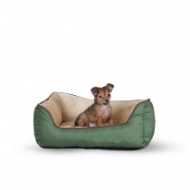 K&H Pet Products Self-Warming Lounger Sage/Tan 16" x 20" x 6" - KH3163