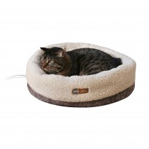 K&H Pet Products Thermo-Snuggle Cup Pet Bed Bomber Gray 14'' x 18'' x 7''
