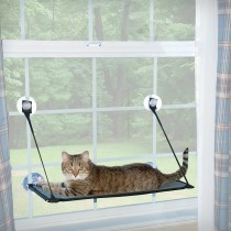 K&H Pet Products Kitty Sill - EZ Window Mount Gray / Black 12" x 23" x 0.5" - KH9091