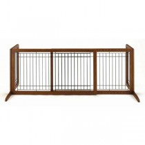 Richell Freestanding Pet Gate Large Autumn Matte 39.8" - 71.3" x 17.7" x 20.1" - R94136