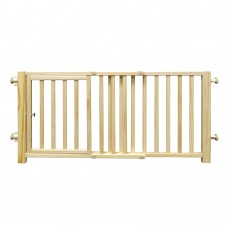 Four Paws Smart Design Walkover Pressure Mounted Gate with Door Beige 30" - 44" x 1" x 18"