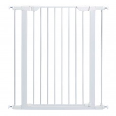 Midwest Glow in the Dark Steel Pressue Mount Pet Gate Tall White 29.5" x 38" x 39.13"