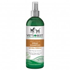 Vet's Best Pet Anti-Flea Easy Spray Shampoo 16oz Green 2.38" x 2.38" x 8.75"