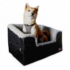 K&H Pet Products Bucket Booster Pet Seat Collapsible Rectangle Large Black 21" x 16" x 14"